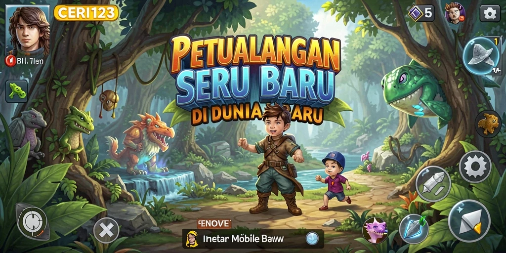 Tampilan gameplay seru di dunia petualangan CERI123.