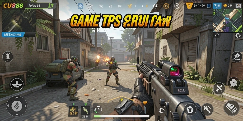 Screenshot CU888 menampilkan aksi gameplay TPS yang mendebarkan.