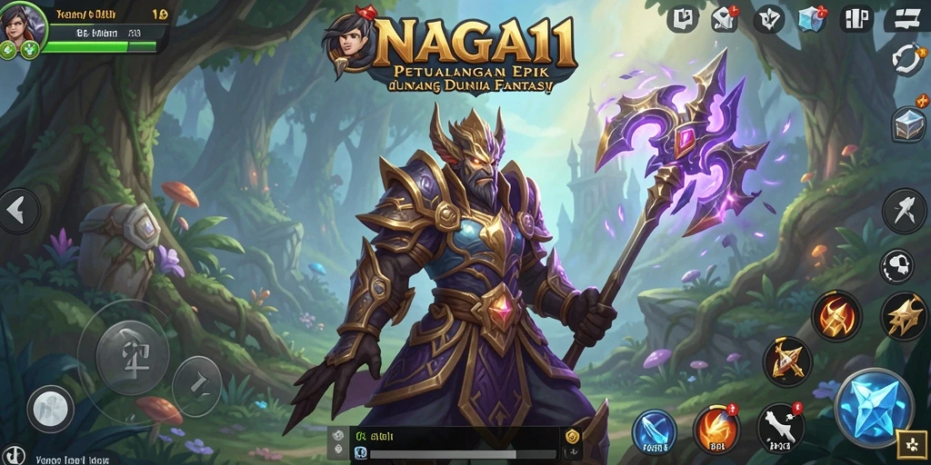 Tampilan gameplay NAGA11 yang epik dan mendebarkan.
