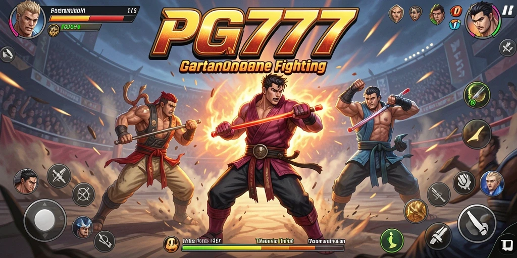 Tangkapan layar seru dari gameplay Fighting PG777.