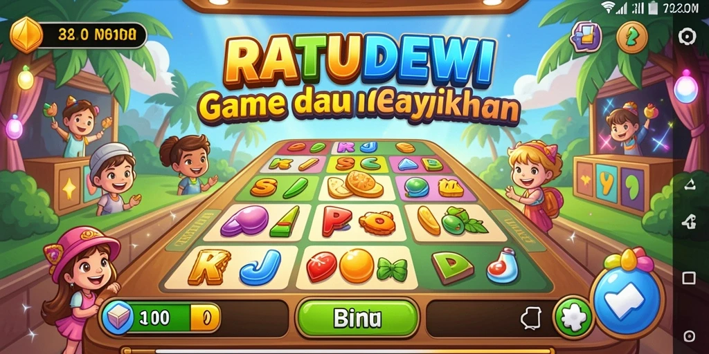 Gameplay menegangkan dalam RATUDEWI saat bermain Bingo bersama teman.