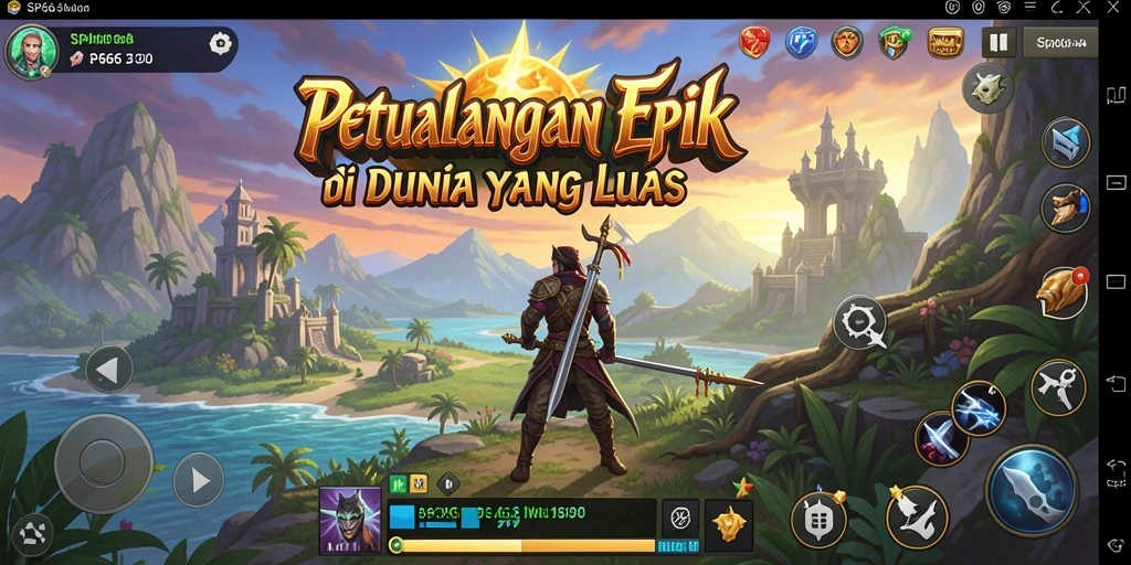 Gameplay SP666 yang menampilkan aksi petualangan seru dan grafik menarik.