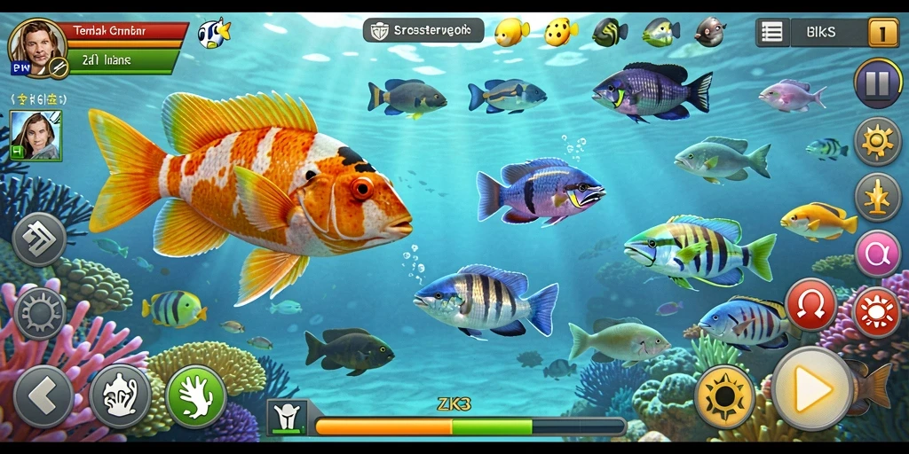 Tampilan gameplay Tembak Ikan yang seru dan realistis.